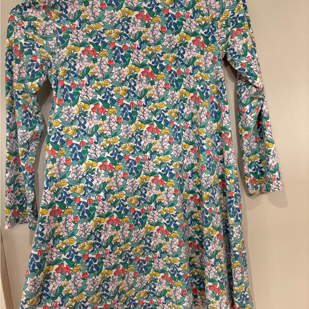 Mini Boden Floral Rabbit spring Easter Dress size 9-10 - Picture 6 of 6